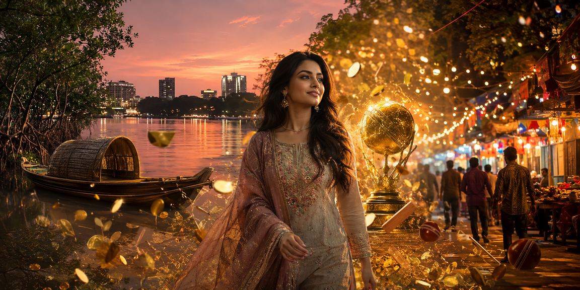 ঢাকা ক্রিকেট বেটিং নাইট মার্কেটের দৃশ্য
